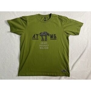 UNIQLO UT Star Wars AT-M6 Heavy Assault Walker Green Crew Neck T-Shirt L